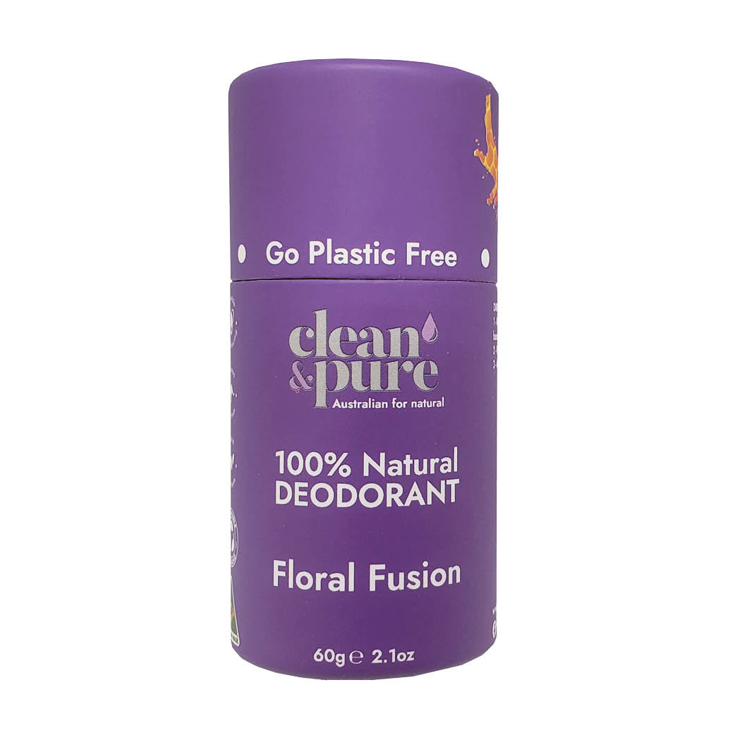Floral Fusion Natural Deodorant Go Plastic Free 30g