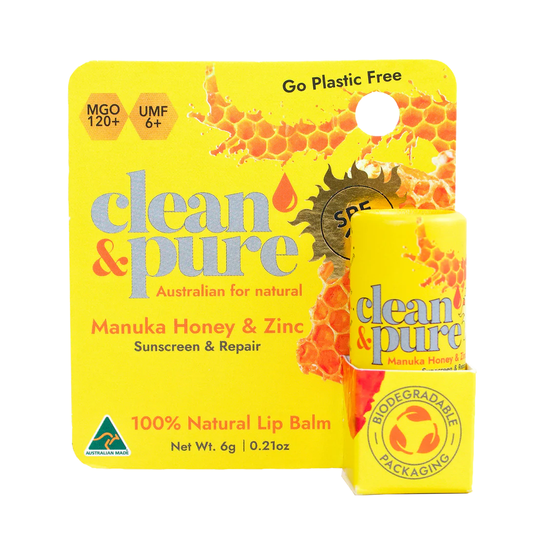 Manuka Honey Lip Balm SPF15 Go