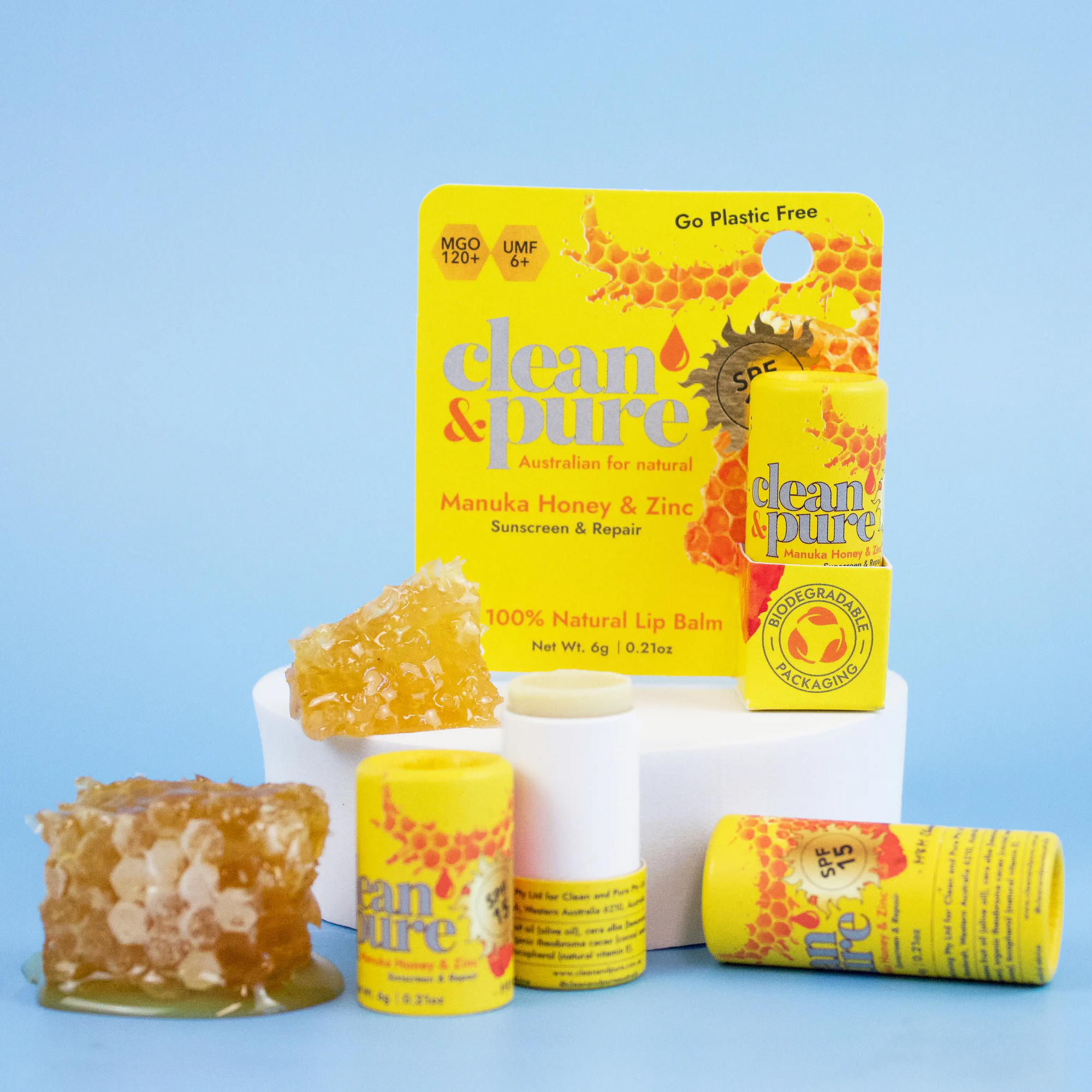 Manuka Honey Lip Balm SPF15 Go