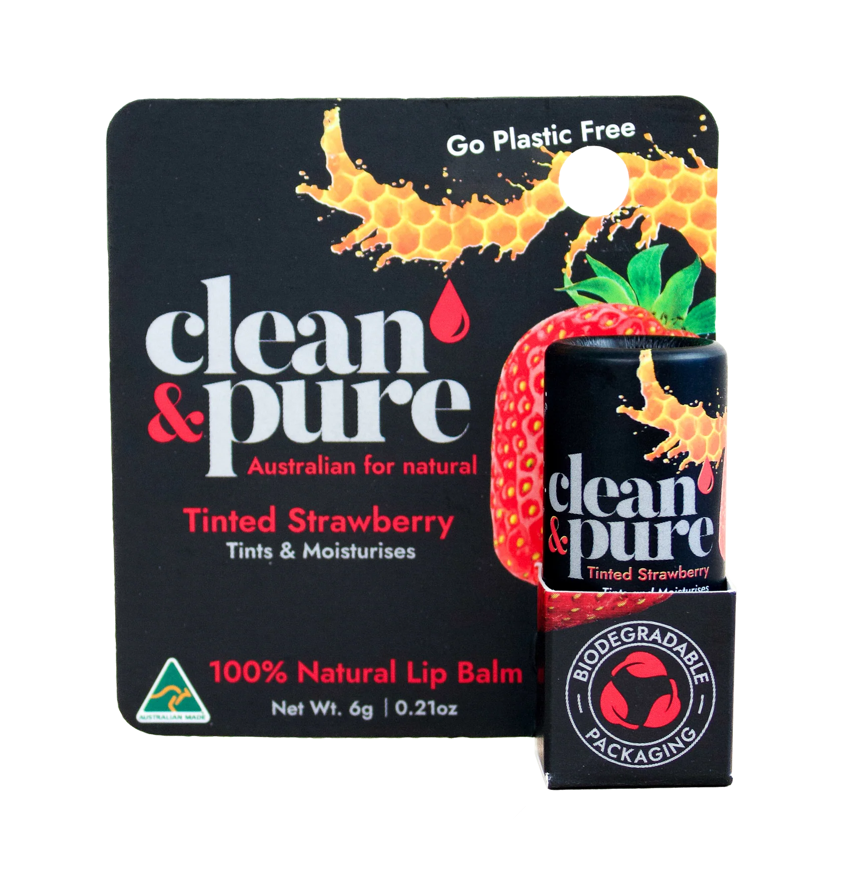 Tinted Strawberry Lip Balm Go